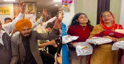 ਪਾਲ ਸਿੰਘ ਸਮਾਓਂ ਨਵ-ਜਨਮੀ ਧੀ ਨੂੰ ਲੈ ਕੇ ਪਹੁੰਚੇ ਘਰ, ਘਰ ਪਹੁੰਚਣ ਤੇ ਗ੍ਰੈਂਡ ਵੈਲਕਮ