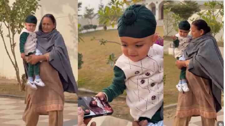 ਸਿੱਧੂ ਮੂਸੇਵਾਲਾ ਦੇ ਨਿੱਕੇ ਭਰਾ ਦਾ ਵੀਡੀਓ ਸੋਸ਼ਲ ਮੀਡੀਆ ਤੇ ਵਾਇਰਲ, ਵੱਡੇ ਭਰਾ ਦੀ ਤਸਵੀਰ ਵੇਖ ਕੇ ਕਿਹਾ ‘ਬਾਈ ਜੀ’