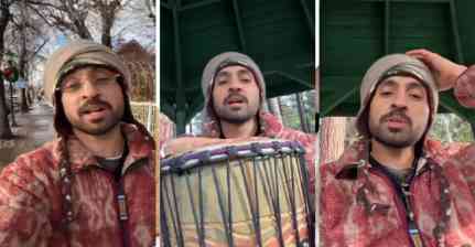 ਦਿਲਜੀਤ ਦੋਸਾਂਝ ਨੇ ਮਜ਼ੇਦਾਰ ਵੀਡੀਓ ਕੀਤਾ ਸਾਂਝਾ, ਵਿਦੇਸ਼ੀਆਂ ਨਾਲ ਮਸਤੀ ਕਰਦੇ ਆਏ ਨਜ਼ਰ