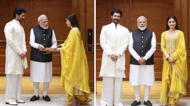 ਰਸ਼ਮਿਕਾ ਮੰਡਾਨਾ ਤੇ ਵਿਜੈ ਦੇਵਰਕੋਂਡਾ ਨੇ ਪ੍ਰਧਾਨ ਮੰਤਰੀ ਨਰਿੰਦਰ ਮੋਦੀ ਨੂੰ ਰਿਸੈਪਸ਼ਨ ਦਾ ਦਿੱਤਾ ਸੱਦਾ, ਤਸਵੀਰਾਂ ਆਈਆਂ ਸਾਹਮਣੇ